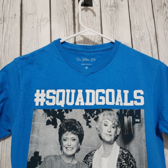 Golden Girl T-Shirt Women's Small Oversized Blue Crew Squad Goals - Picture 2 of 5